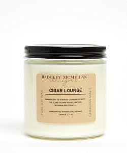 Cigar Lounge Soy Jar Candle - 2 Sizes