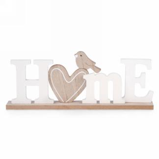 Natural HOME Decor Word w/Bird