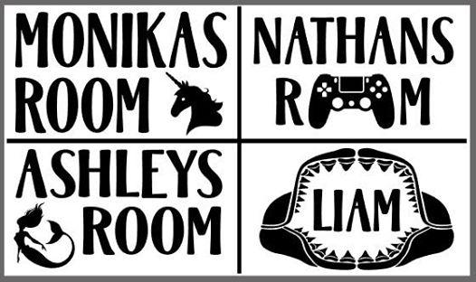 7" x 12" Room Sign Kit - DIY