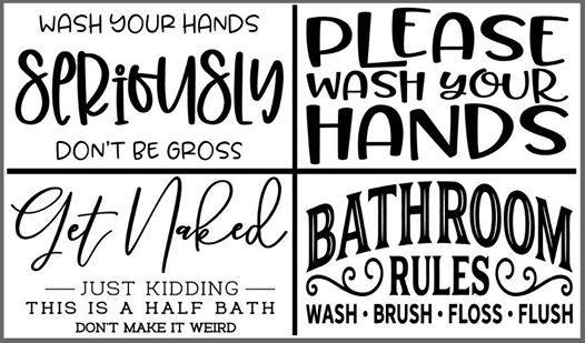 7" x 12" Room Sign Kit - DIY