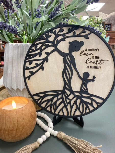 Mothers Tree 10" Round - Upto 4 Children