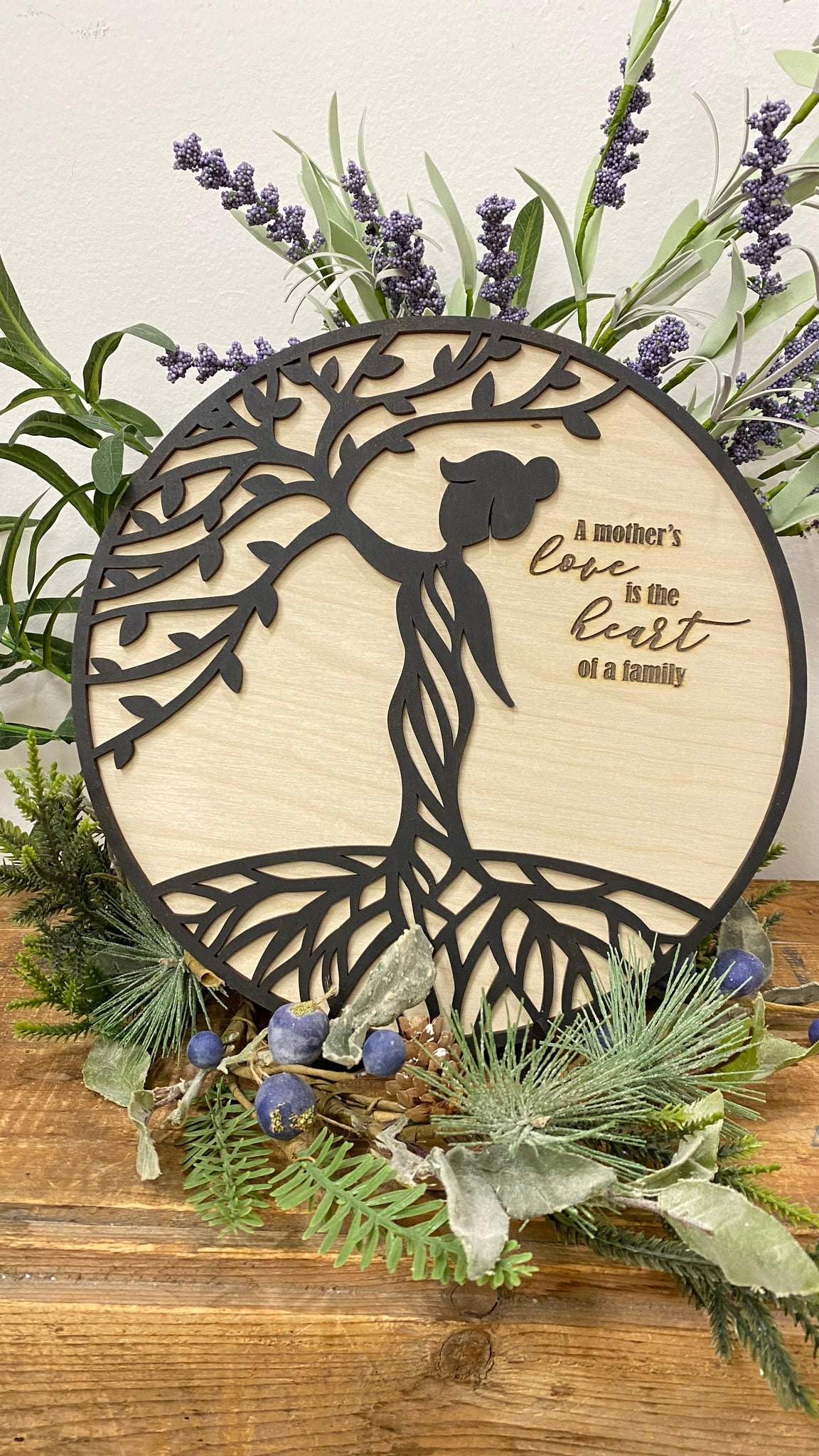 Mothers Tree 10" Round - Upto 4 Children