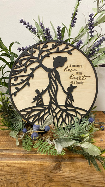 Mothers Tree 10" Round - Upto 4 Children