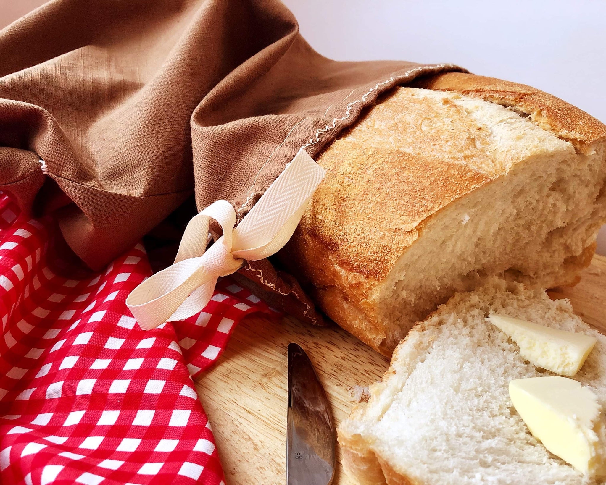 Linen Bread Bag - Reusable