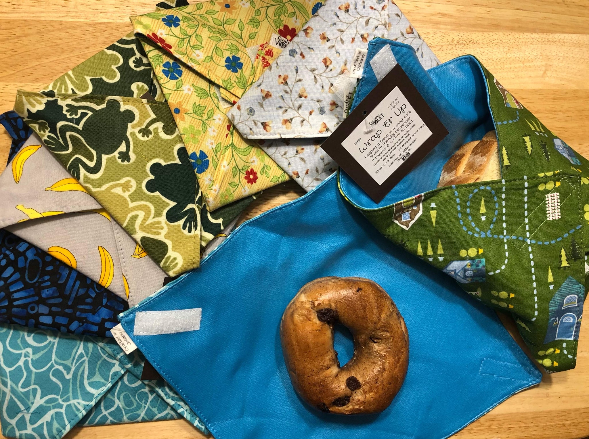 DVP - Reusable Fabric Food Wrap - Wrap It Up Regular