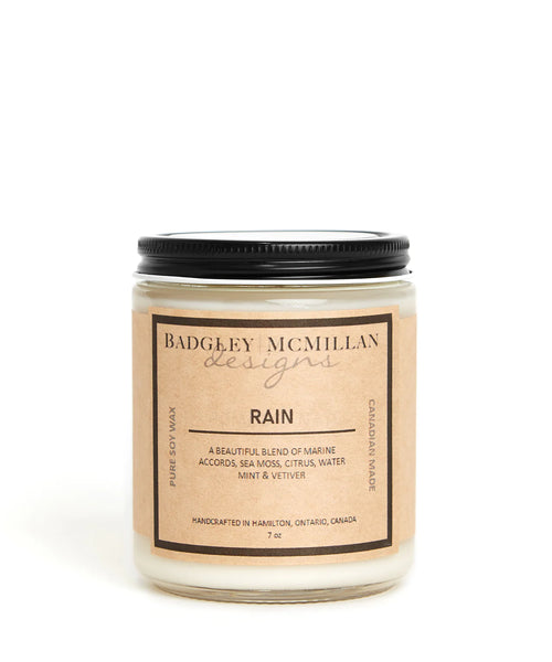 Rain Soy Wax Candle - 2 Sizes