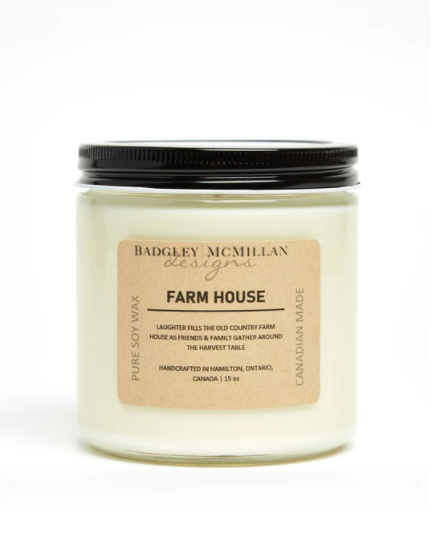 Farm House Soy Jar Candle - 2 Sizes