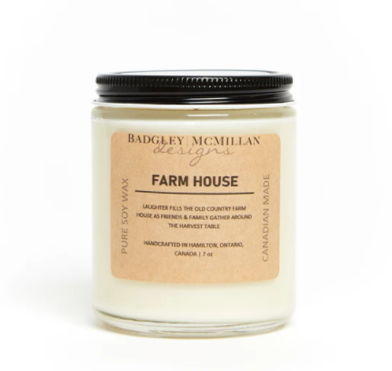 Farm House Soy Jar Candle - 2 Sizes