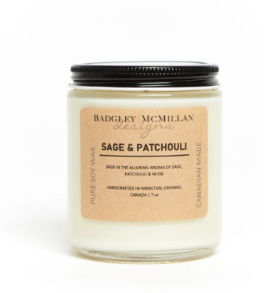 Sage & Patchouli Soy Wax Candle - 2 Sizes