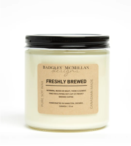 Freshly Brewed Soy Wax Candle - 2 Sizes