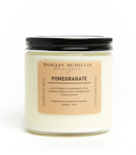 Pomegranate Soy Wax Candle - 2 Sizes