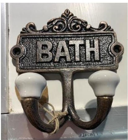 Bath Wall Hook Antique Gold