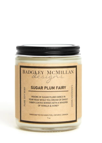 Sugar Plum Fairy Soy Wax Candle - 2 Sizes