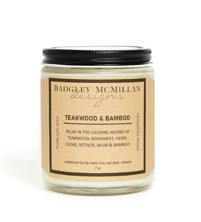 Teakwood & BambooSoy Jar Candle - 2 Sizes