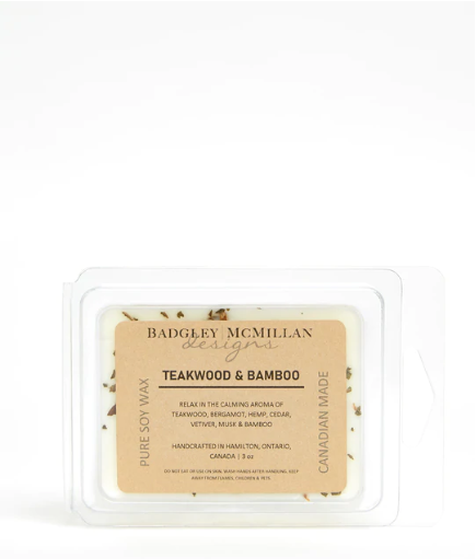 Teakwood & Bamboo 3 oz Soy Wax Melt