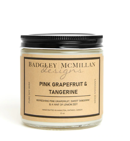 Pink Grapefruit & Tangerine Soy Jar Candle - 2 Sizes