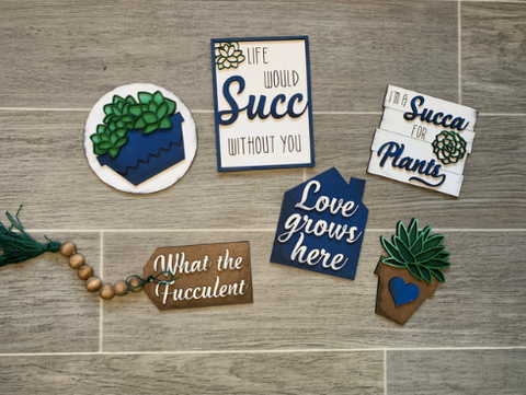 DIY Succulent Tiered Tray Kit - Blank