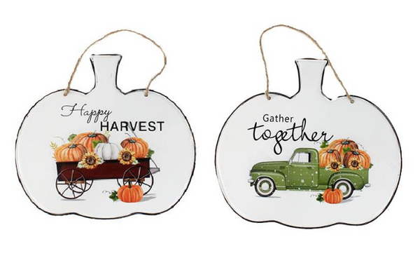 Metal Fall Wall Plaques - 2 Options