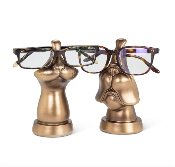 Cat Face Eyeglass Holder-Bronze