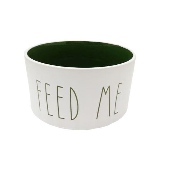 FEED ME Pet Dish, Green Interior