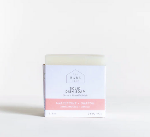 Solid Dish Soap- Grapefruit and Orange