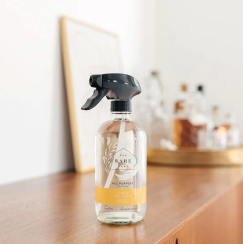 ALL PURPOSE CLEANER IN GLASS BOTTLE LEMON TEA TREE