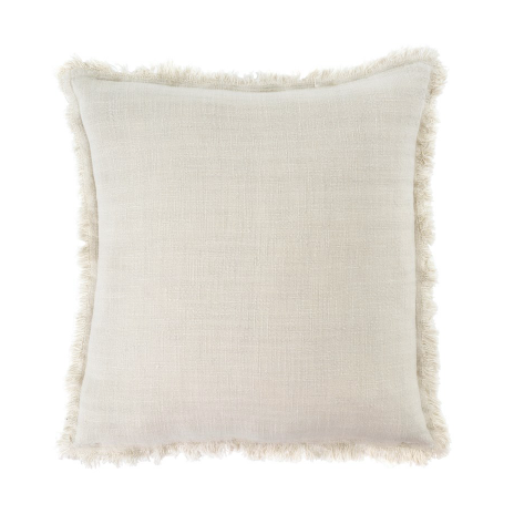 20x20 Frayed Edge Pillow, Oatmeal