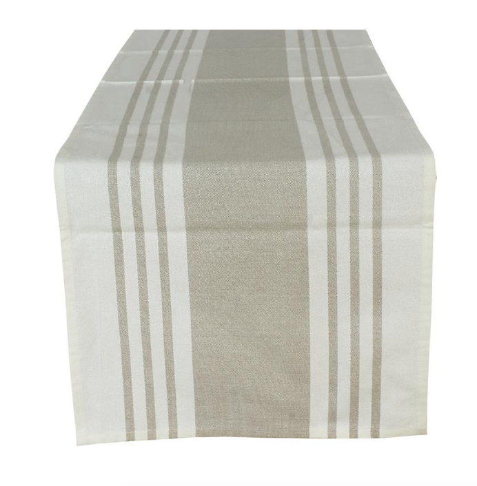 Table Runner - Grey/White
