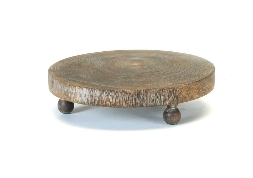 Round Wood Display Riser - 12"