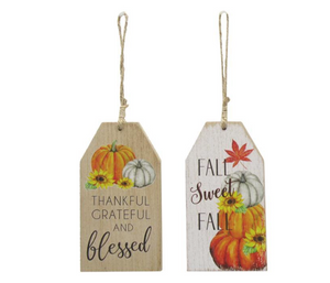 Fall Hanging Tag Decor - 2 Styles