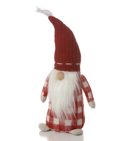 13" Standing Gnome - Red/White