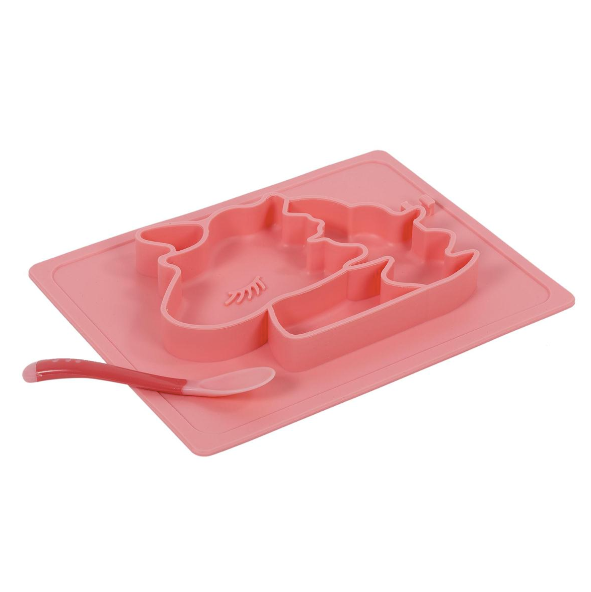 Unicorn Sectioned Silicone Plate 25x19cm