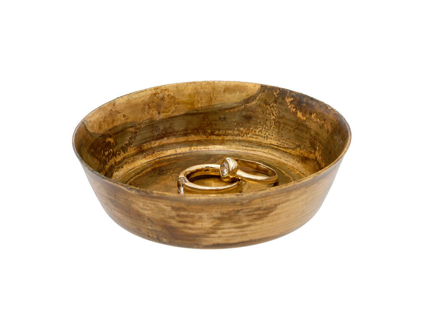 Dickens Metal Catch-All, Brass