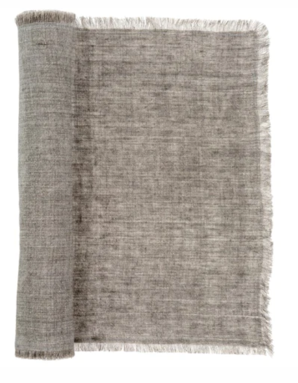 Grey Linen Runner