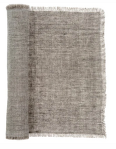 Grey Linen Runner