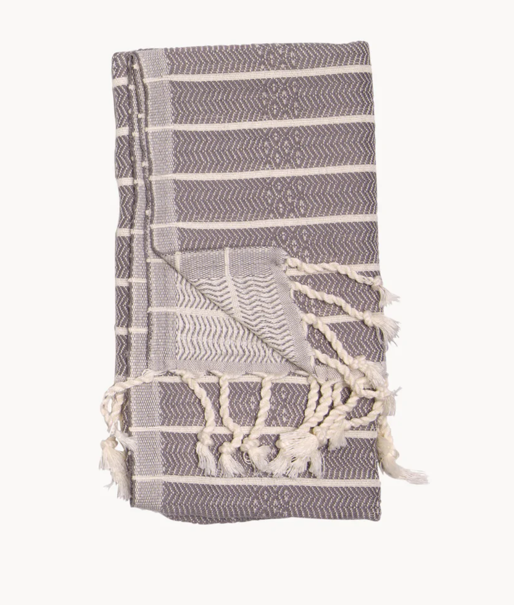 Turkish Hand Towel Bamboo - Slate