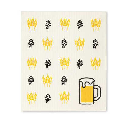 Beer & Wheat Swedish Dish Cloth