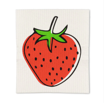 Large Strawberry Swedish Dish Cloth