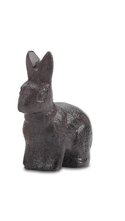 Sitting Iron Bunny - Brown