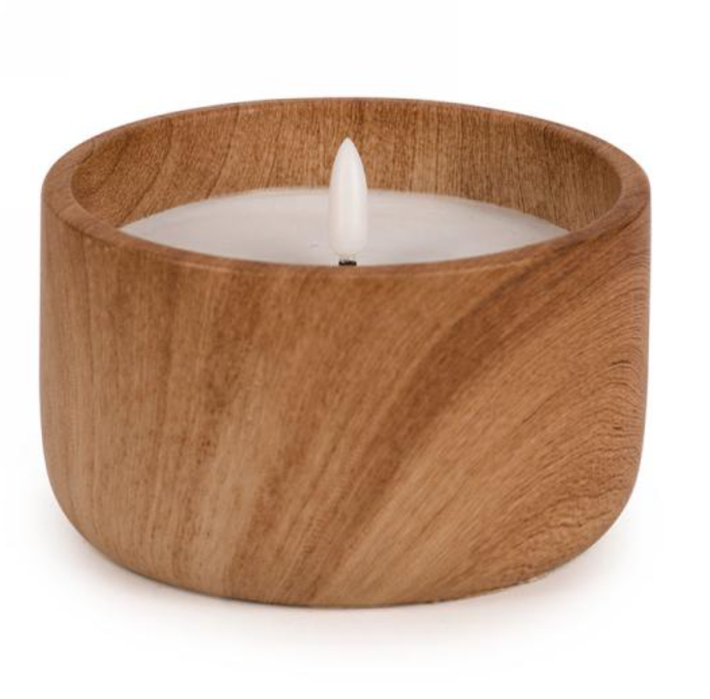 LED 3'' Wood Like Candle
