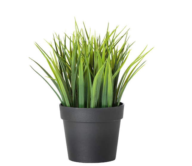Faux Grass Potted Plant