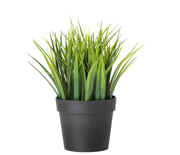 Faux Grass Potted Plant