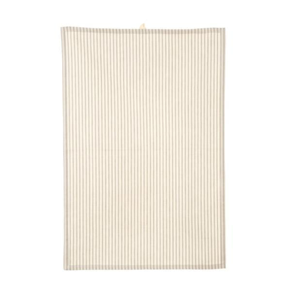 Ticking Tea Towel Beige/Cream