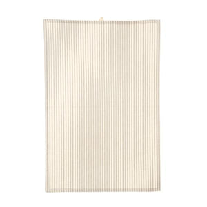 Ticking Tea Towel Beige/Cream