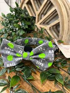 Ball is Life Collar with Bowtie