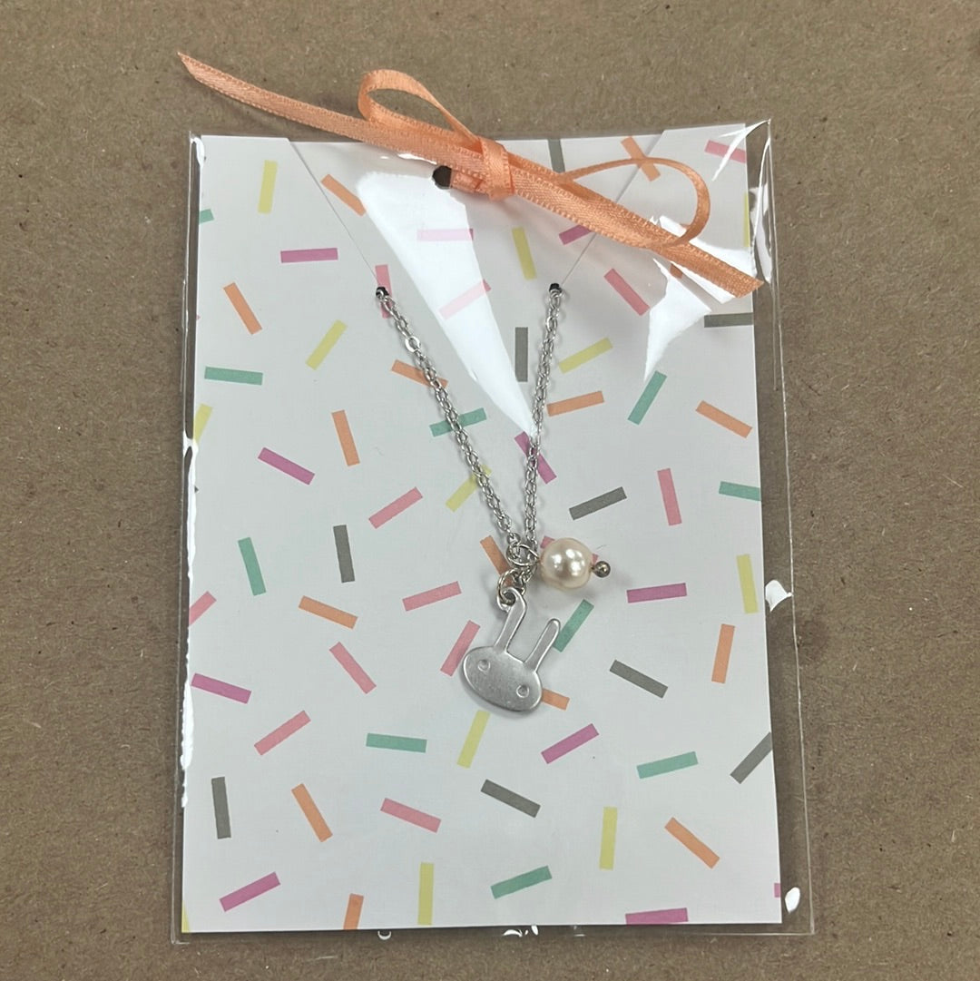 Kids Bunny Head Necklace