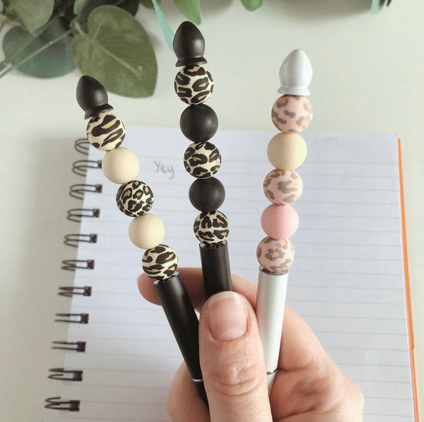 Silicone Metal Beaded Pen