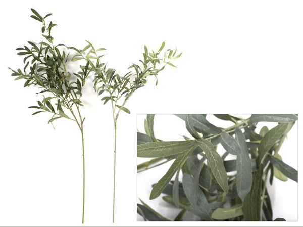 ARTIFICIAL OLIVE FOLIAGE BRANCH, 39"