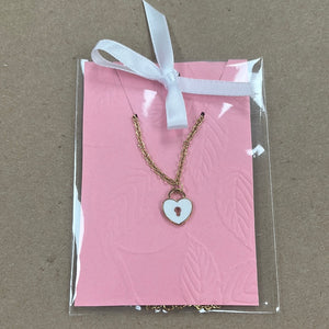 Kids Heart Lock Necklace