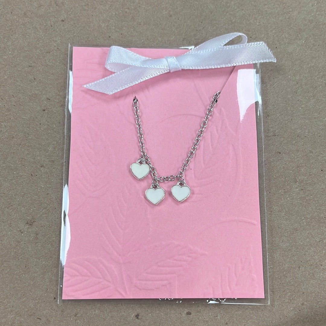Kids 3 Hearts Necklace